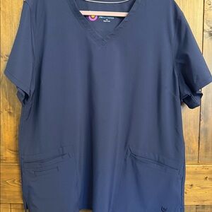 Navy scrub top